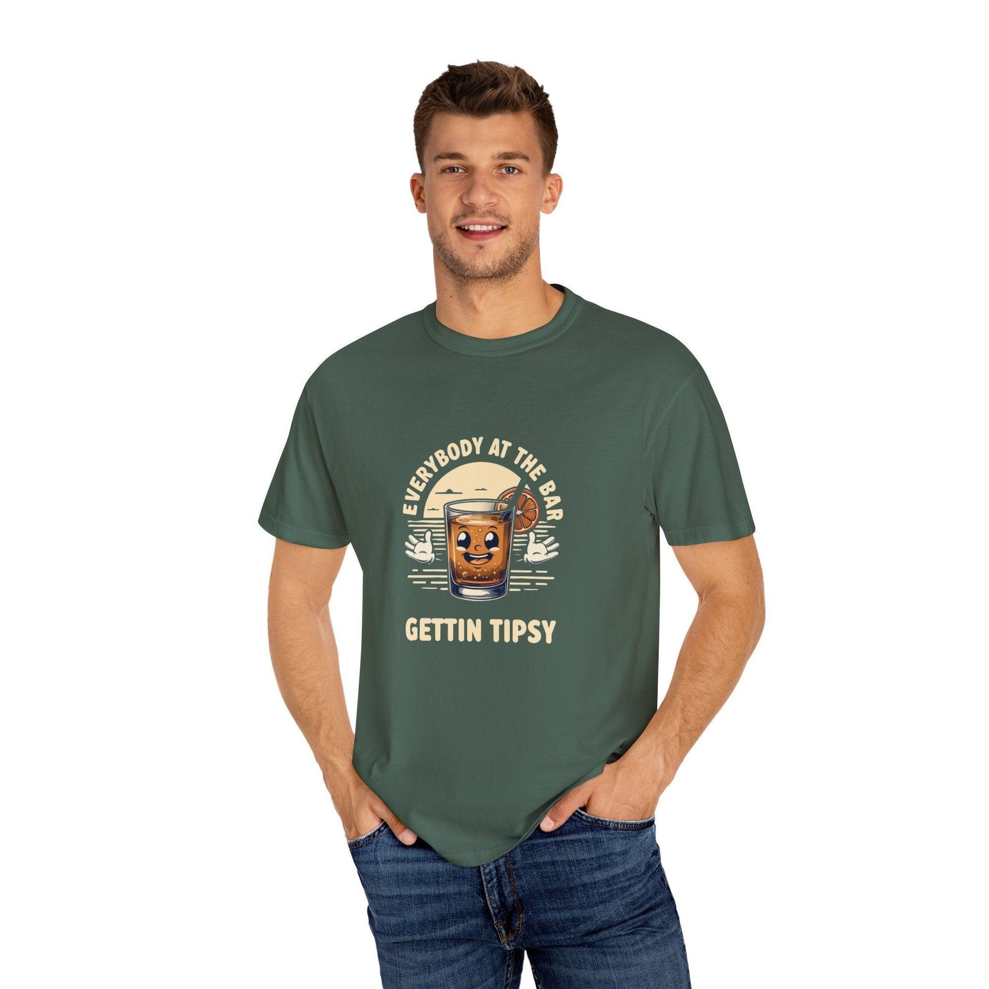 Everybody at the Bar Gettin Tipsy Unisex Garment-Dyed T-Shirt Country in My Heart