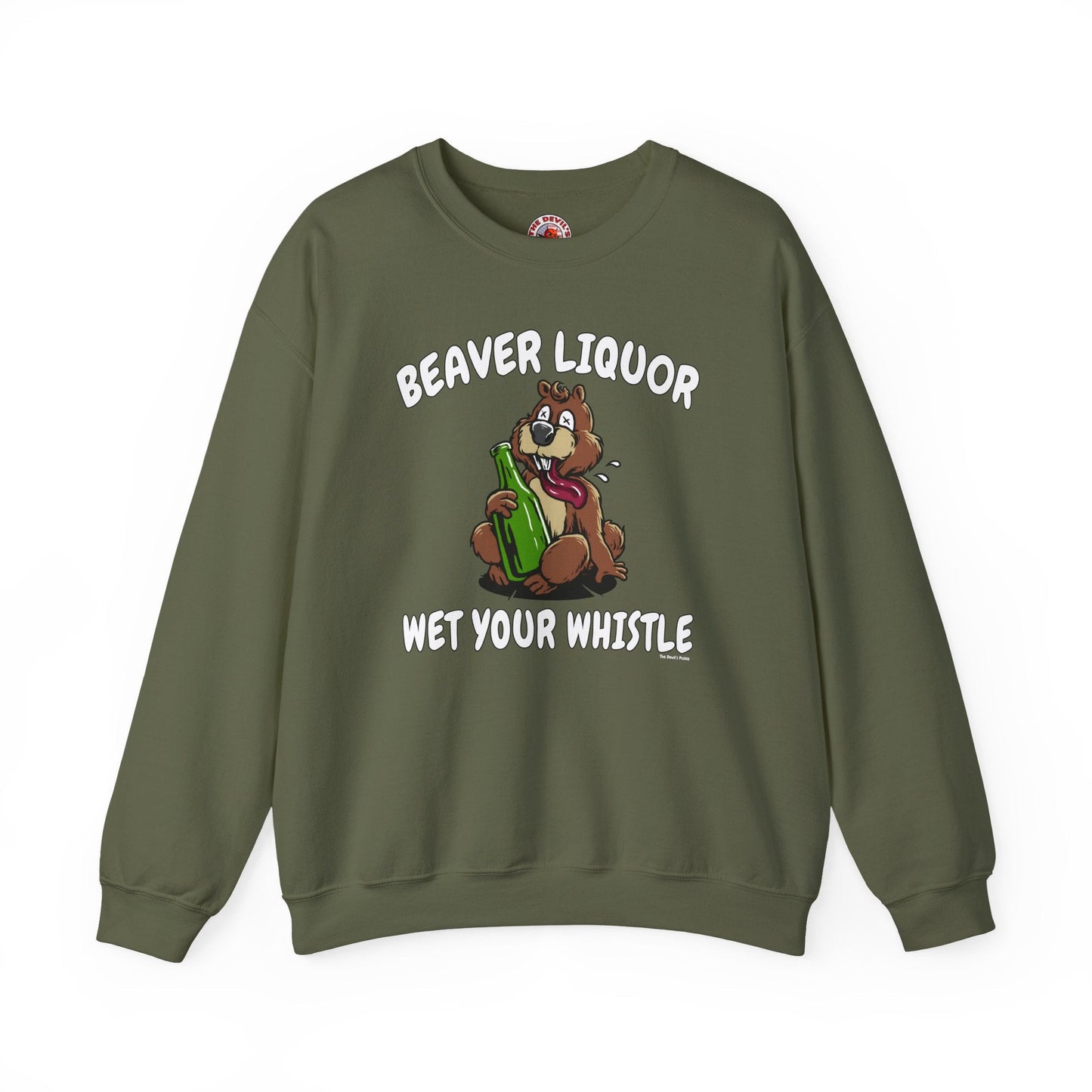 Beaver Liquor Crewneck Sweatshirt The Devil's Pickle