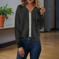 Women’s Jacquard Baseball-Collar Jacket FitiqueFit