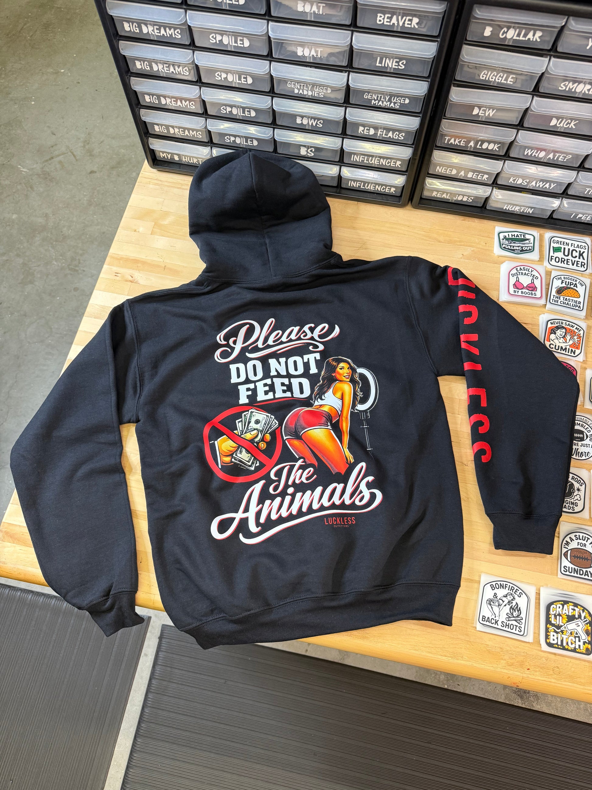 Please Do Not Feed The Animals Hoodie Luckless Outfitters