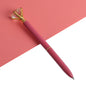 21Color Kawaii Ballpoint Pen Big Gem Metal Ball Pen With Large Diamond Blue And Black Magical Pen Fashion School Office Supplies