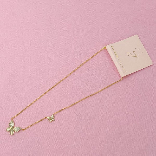 Double Shine Butterfly  Necklace Shop Style & More | Fresh Looks, Everyday Deals & Free Shipping