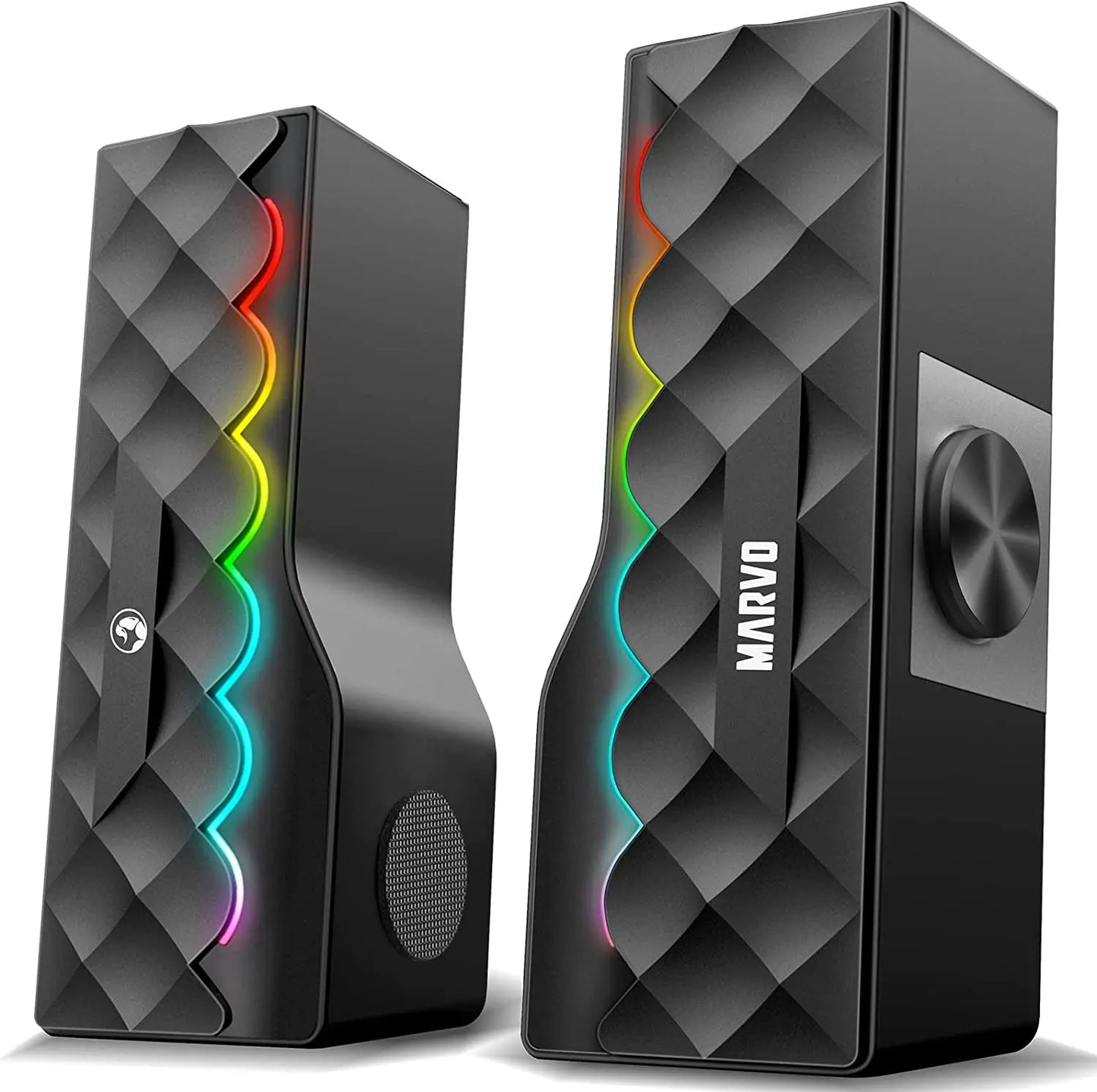 Elevate Your Audio Experience with the Marvo SG280 RGB PC Speakers - Wireless & Wired Connectivity, Touch Control, and Stunning Sound for Gaming, Movies, and Music