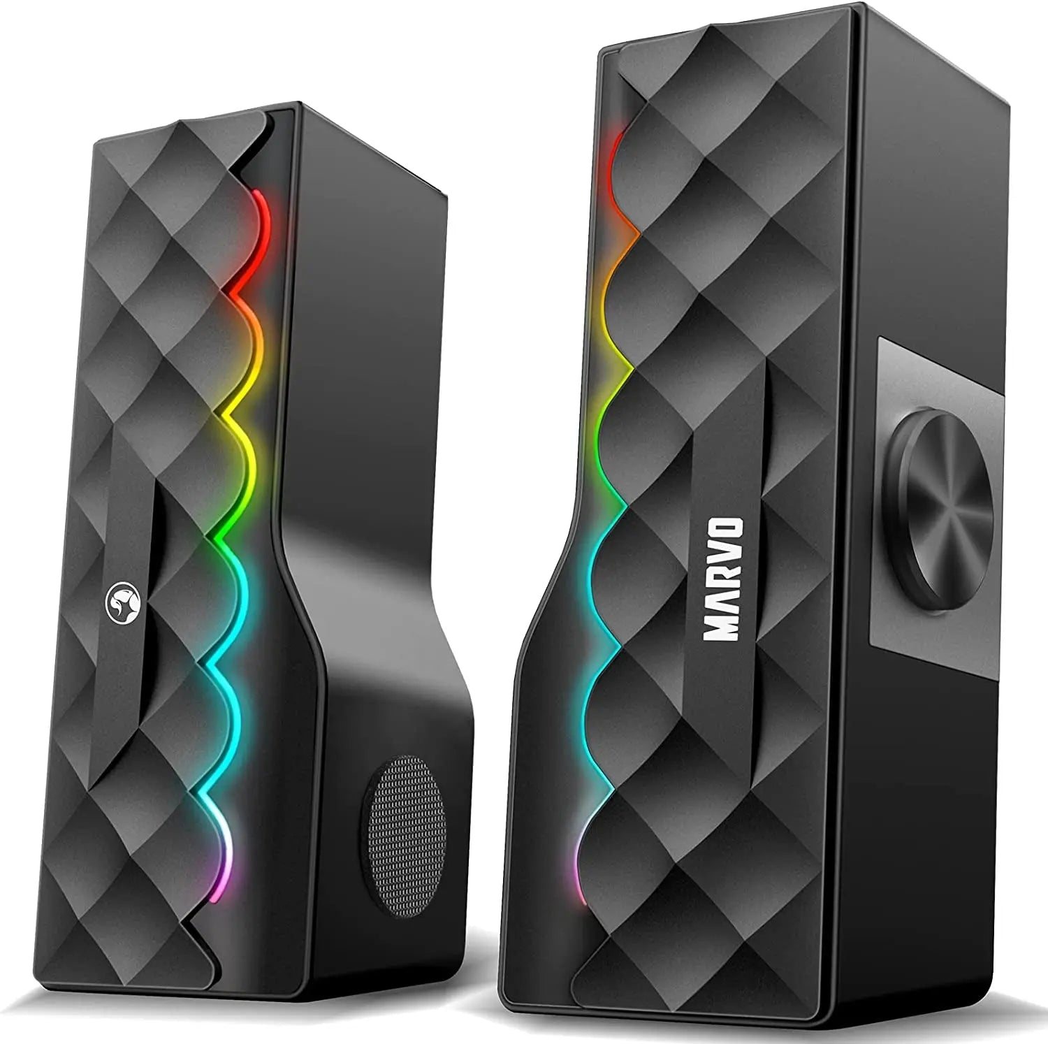 Elevate Your Audio Experience with the Marvo SG280 RGB PC Speakers - Wireless & Wired Connectivity, Touch Control, and Stunning Sound for Gaming, Movies, and Music