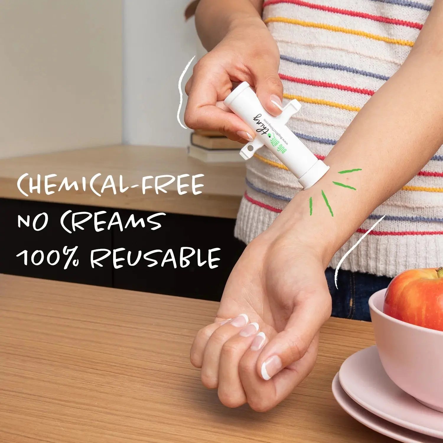 Natural Bug Bite Relief Tool - Chemical-Free Suction Solution for Instant Itch and Swell Relief