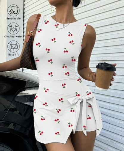 Women's Fitness Beauty-Back Yoga Dress – Sleeveless Active Mini FitiqueFit