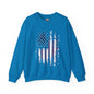 Distressed American Flag Crewneck Sweatshirt The Devil's Pickle