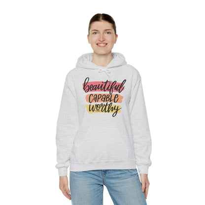 Beautiful Capable Worthy Hooded Sweatshirt The Devil's Pickle
