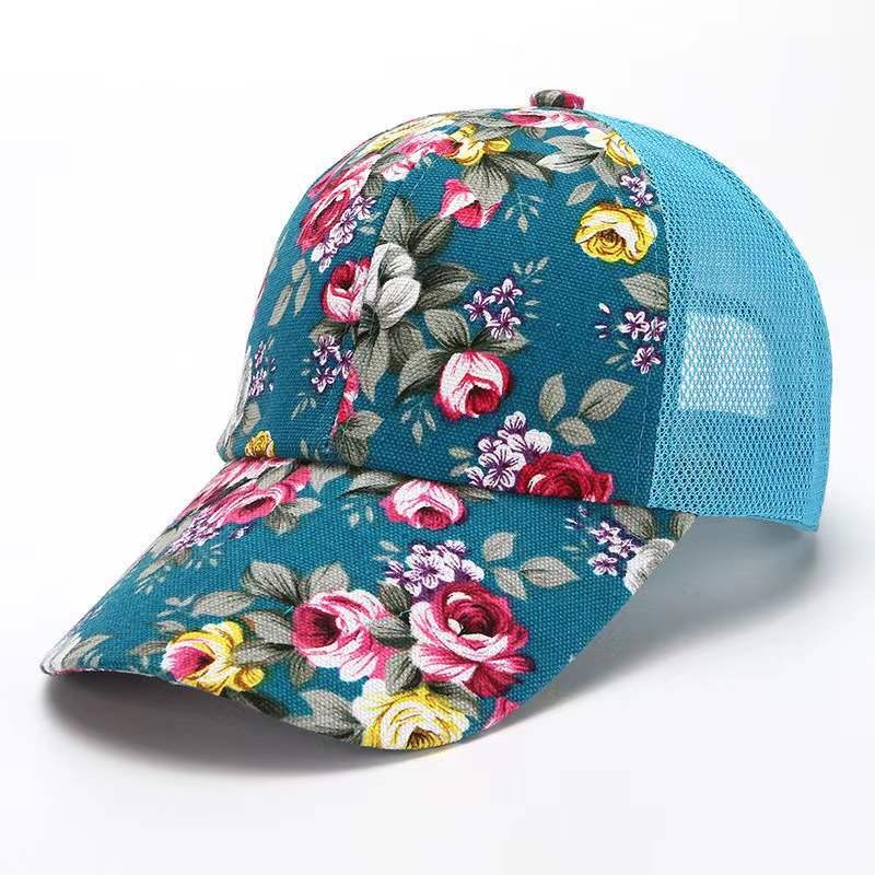 Floral Print Adjustable Baseball Cap Country in My Heart