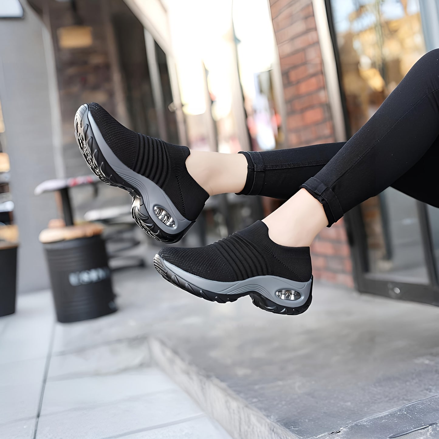 Women's Air Cushion Sole Chunky Sneakers - Lightweight Mesh Low Top Running Shoes - Breathable & Comfortable - For Women - Suitable for Running, Walking & Casual Wear - Great Gift for Fitness Enthusiasts NovaCart
