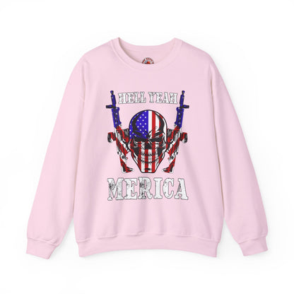 Hell Yeah Merica Crewneck Sweatshirt The Devil's Pickle