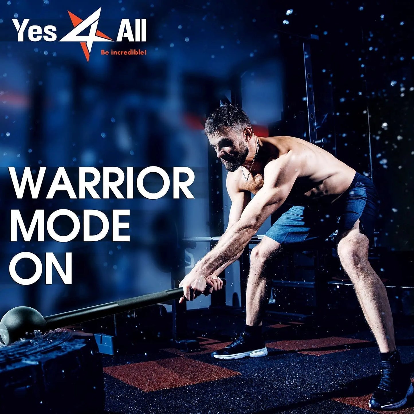 Elevate Your Strength Training with the Versatile 15lb Steel Mace Bell - Perfect for Full Body Workouts, Grip and Shoulder Enhancements