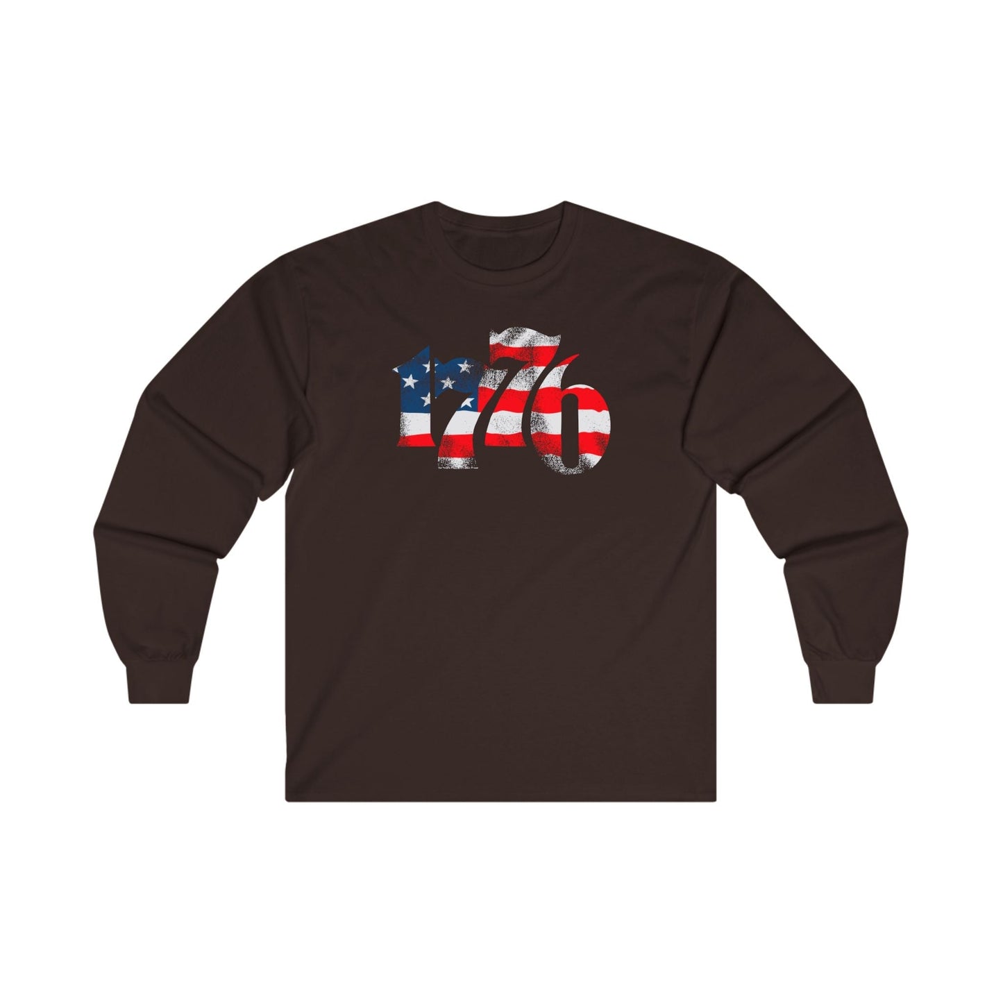 1776 American Flag Long Sleeve Tee The Devil's Pickle
