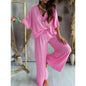 Women’s Lounge Set with Wide Leg Pant FitiqueFit