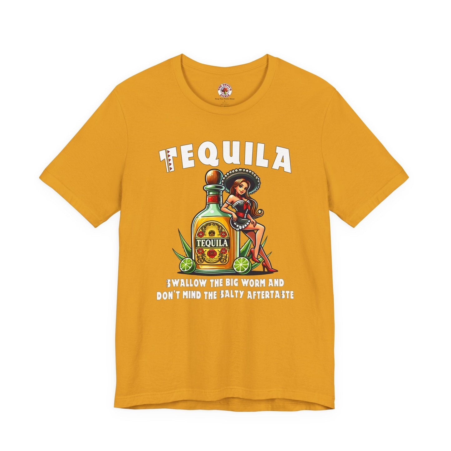 Tequila Swallow The Big Worm T-Shirt The Devil's Pickle