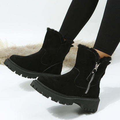 Women’s Plush Snow Boots – Warm Waterproof Winter Boots (Plus Size) FitiqueFit