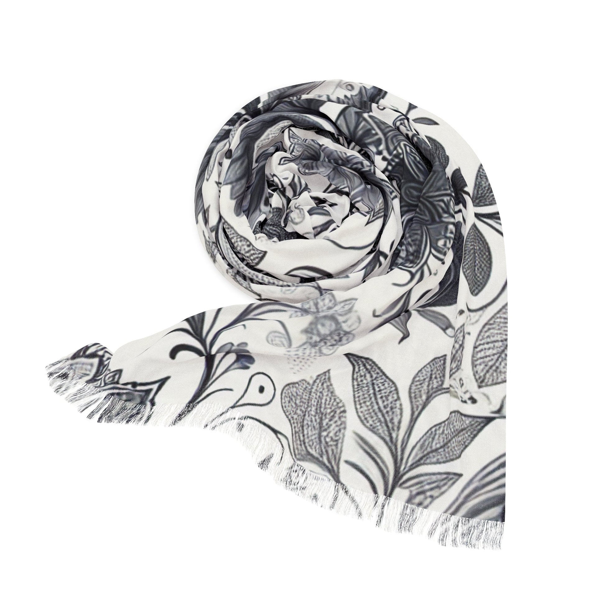 Elegant Floral Light Scarf | Fashion Accessory, Spring Outfit, Festival Wear, Gift for Mom, Trendy Wrap Grayceful LLC
