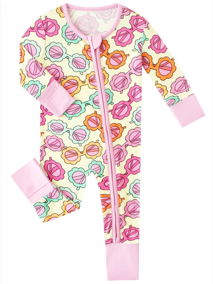 Posh TOT Sassy Shades Bamboo Baby Convertible Zippy Romper  CINCO DE MAYO PROMO - FINAL SALE Charlies Project Kids