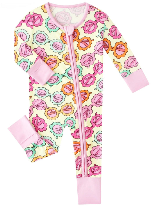 Posh TOT Sassy Shades Bamboo Baby Convertible Zippy Romper  CINCO DE MAYO PROMO - FINAL SALE Charlies Project Kids