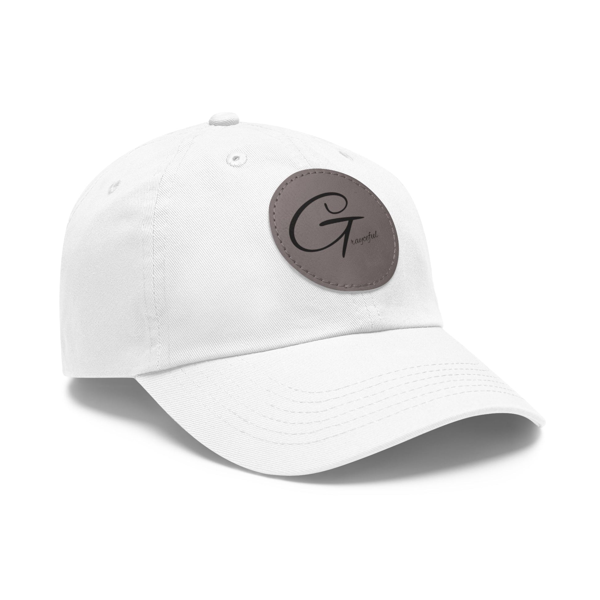 Hat with Leather Patch (Round) Grayceful LLC