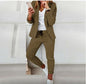 Lapel Blazer & Drawstring Trousers OL Suit – 12 Colors XS–3XL FitiqueFit