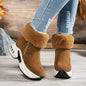 Fuzzy Side Zipper Platform Ankle Boots New Era Fashion LLc