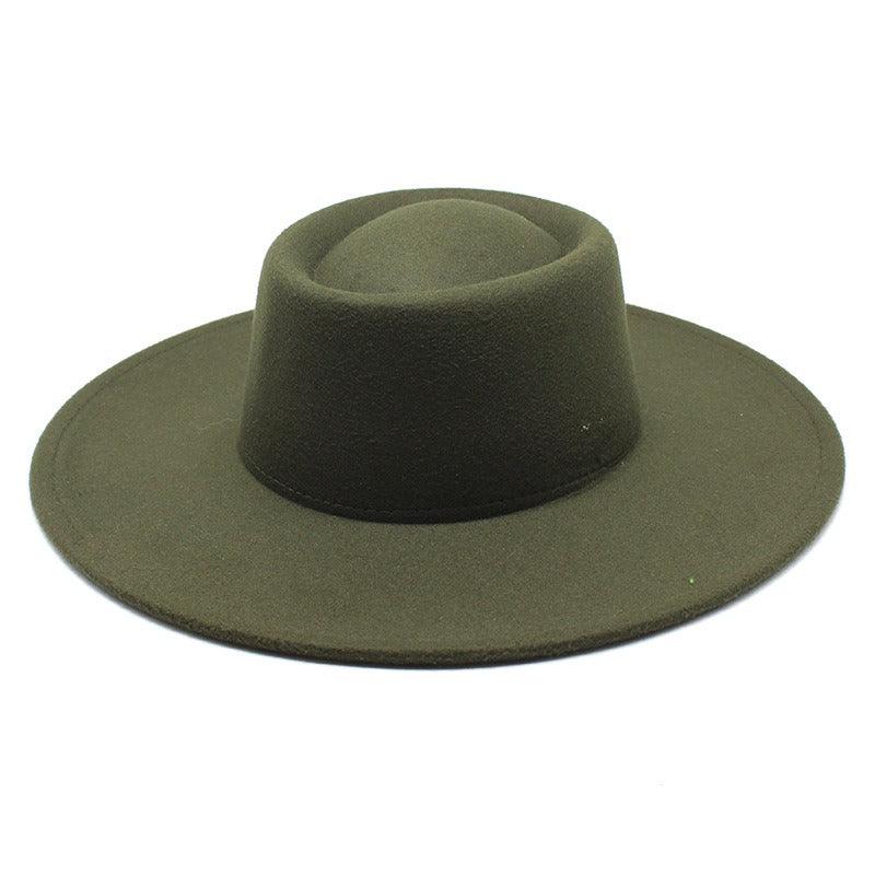 Ella Wide Brim Wool Jazz Hat – Stylish Felt Hat in 16 Colors Country in My Heart