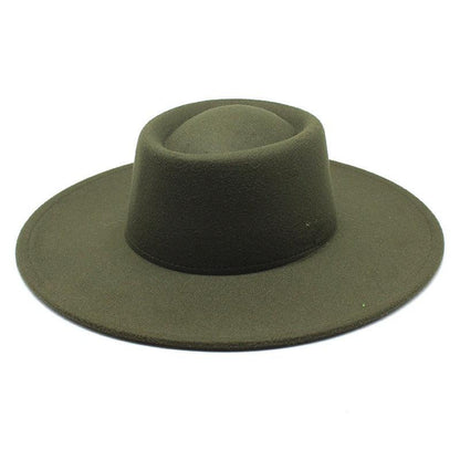 Ella Wide Brim Wool Jazz Hat – Stylish Felt Hat in 16 Colors Country in My Heart