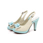 New Princess Peep-Toe Bow High Heels Sandals