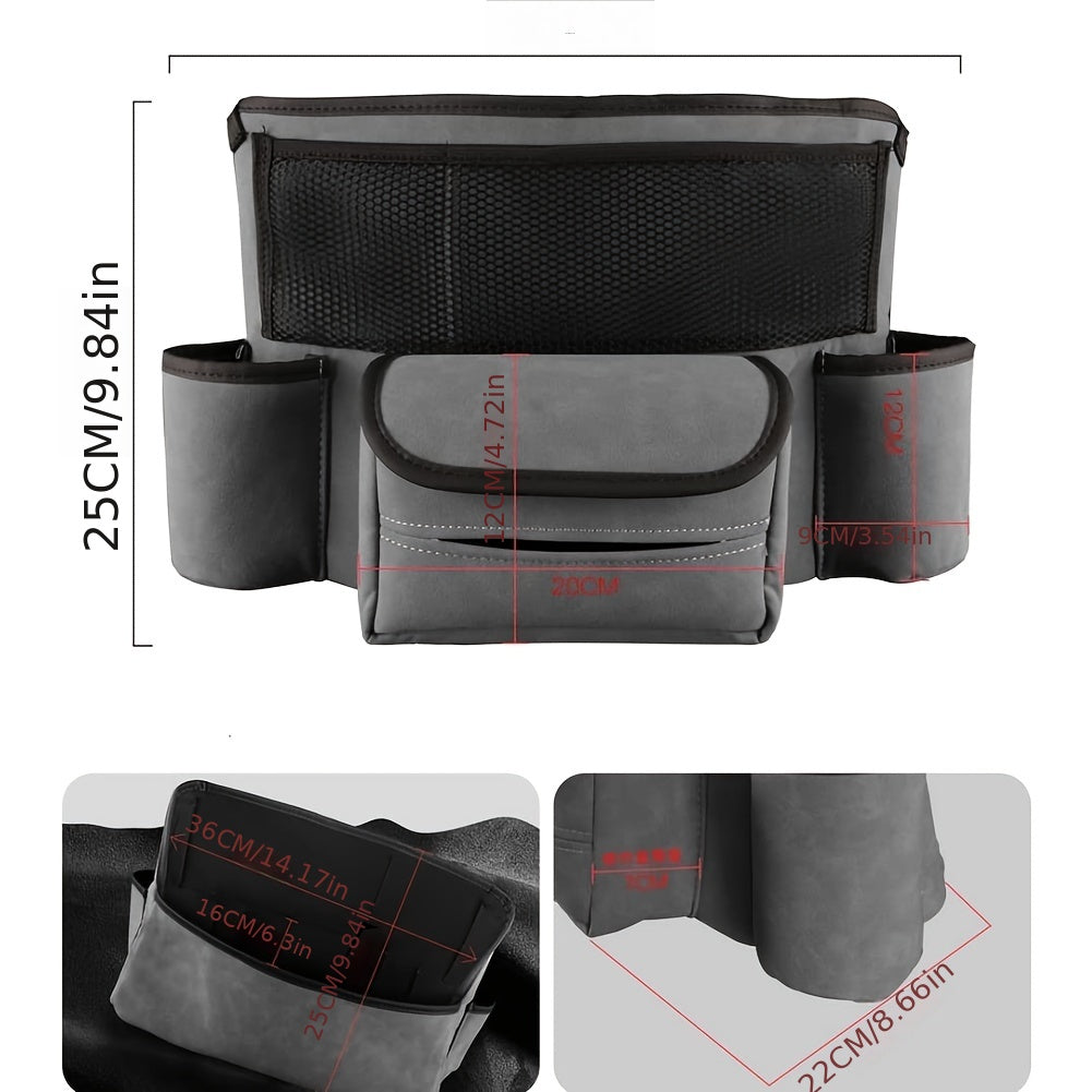 Large Capacity Handbag Holder for Cars, Designed to Fit Between Seats, Perfect for Storing Documents And Phones, And Serves As an Organizer for Automotive Consoles NovaCart