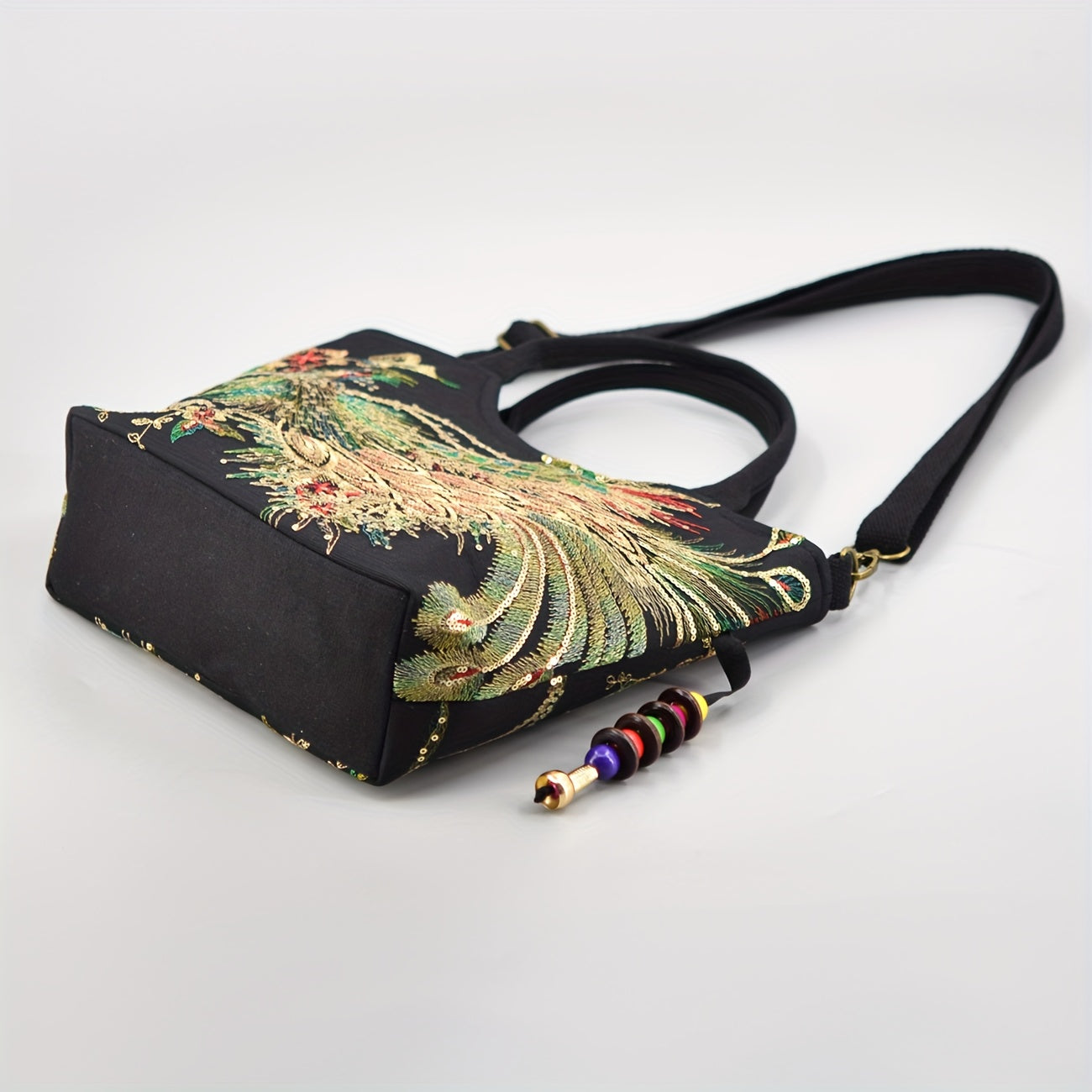 Wo 'S Embroidered Satchel Bag, Fashion Double Handle Purse, Retro Style Handbag with Removable Strap NovaCart