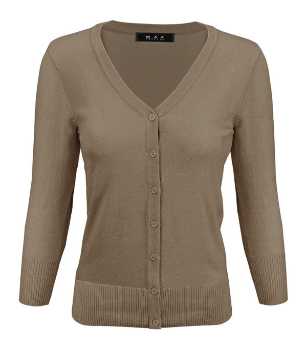 V-Neck Button Down Knit Cardigan Sweater Shop Style & More | Fresh Looks, Everyday Deals & Free Shipping