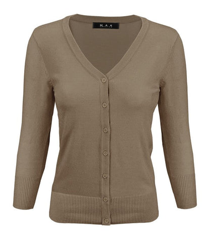 V-Neck Button Down Knit Cardigan Sweater Shop Style & More | Fresh Looks, Everyday Deals & Free Shipping
