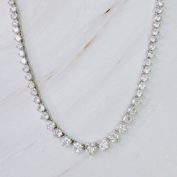 Royal Graduated Tennis Necklace Shop Style & More | Fresh Looks, Everyday Deals & Free Shipping