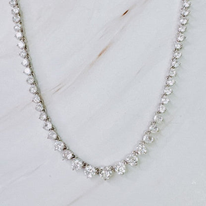 Royal Graduated Tennis Necklace Shop Style & More | Fresh Looks, Everyday Deals & Free Shipping