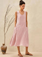 100% Linen Swing Beach Tank Dress GIANA LINTICO