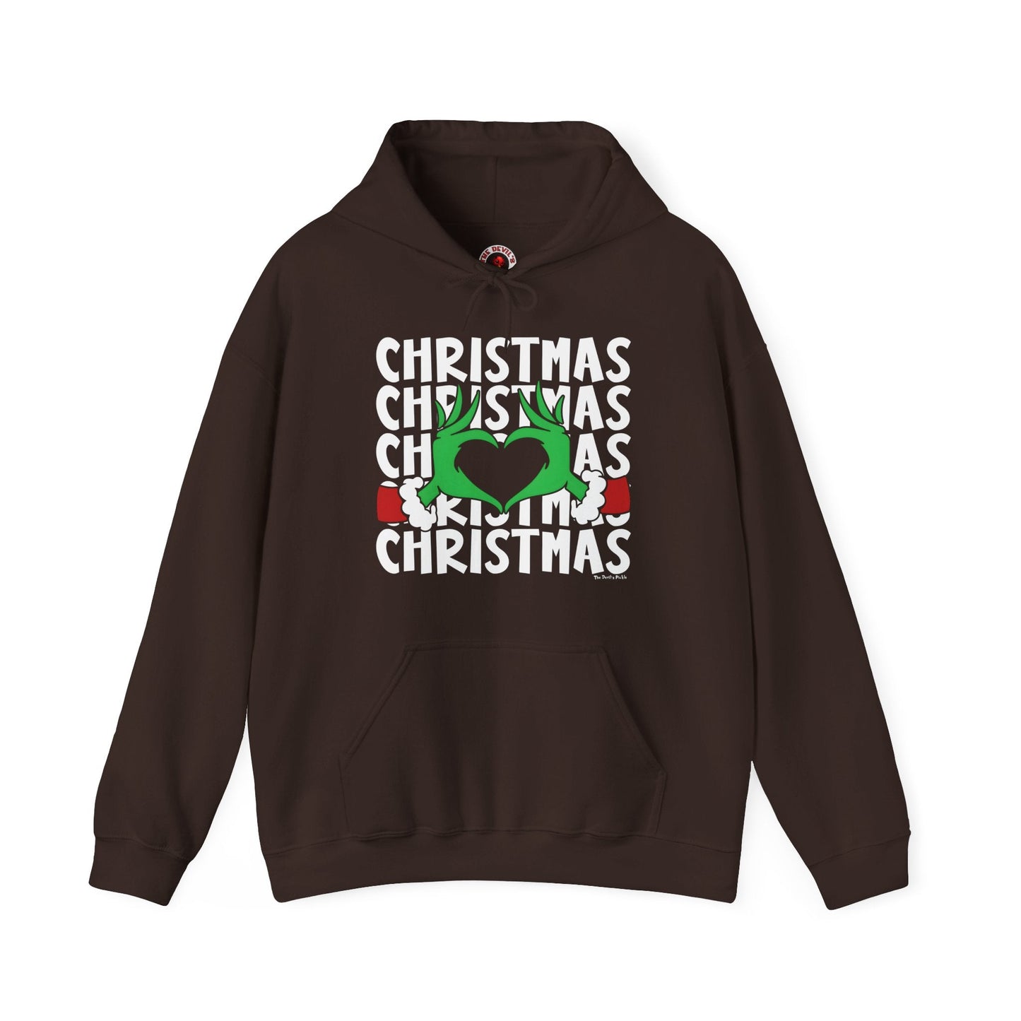 Christmas Heart Hooded Sweatshirt The Devil's Pickle