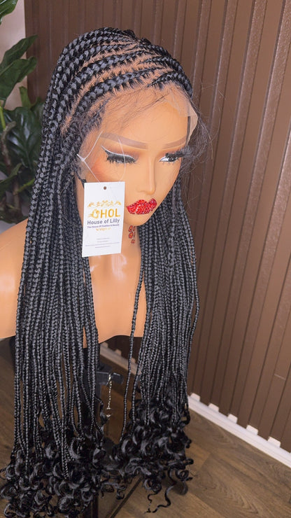 Wig Wendy cornrows braided wig HOL stores