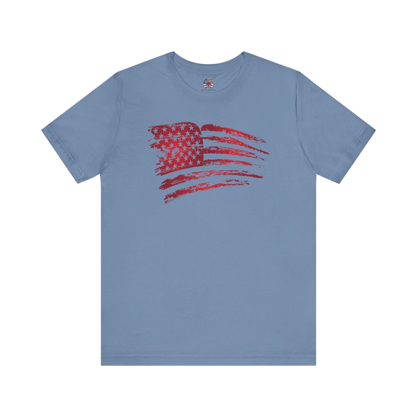 Red American Flag T-Shirt The Devil's Pickle