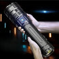 Rechargeable LED Outdoor Tactical Flashlight, 5 Modes Zoomable High-Lumens Portable LED Light with Long-Range Beam & COB Light for Camping & Hiking, Adjustable Tactical Flashlights, Emergency LED Flashlight