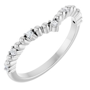 Platinum 1/10 CTW Diamond Contour Band Ethereal Legacy Boutiques