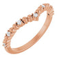 14K Rose 1/10 CTW Diamond Contour Band Ethereal Legacy Boutiques