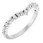 14K White 1/10 CTW Diamond Contour Band Ethereal Legacy Boutiques