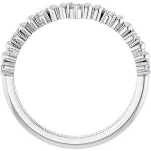 Platinum 1/10 CTW Diamond Contour Band Ethereal Legacy Boutiques