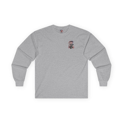 Patriotic Skull Long Sleeve Tee The Devil's Pickle