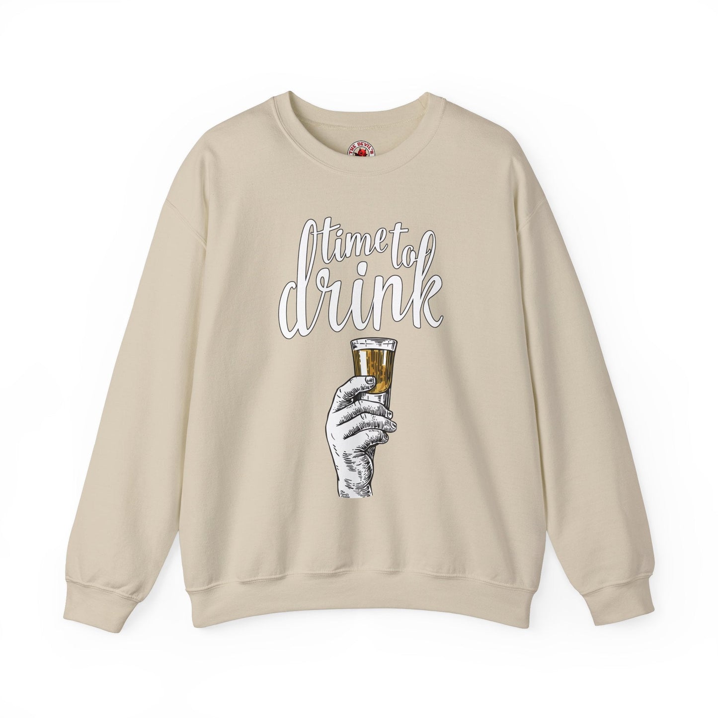 Time To Drink Crewneck Sweatshirt The Devil's Pickle