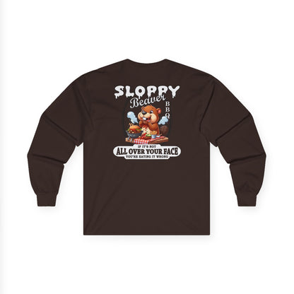 Sloppy Beaver BBQ Back Long Sleeve Tee The Devil's Pickle