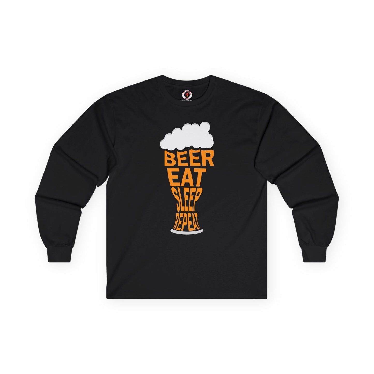 Beer Eat Sleep Repeat Long Sleeve Tee The Devil's Pickle