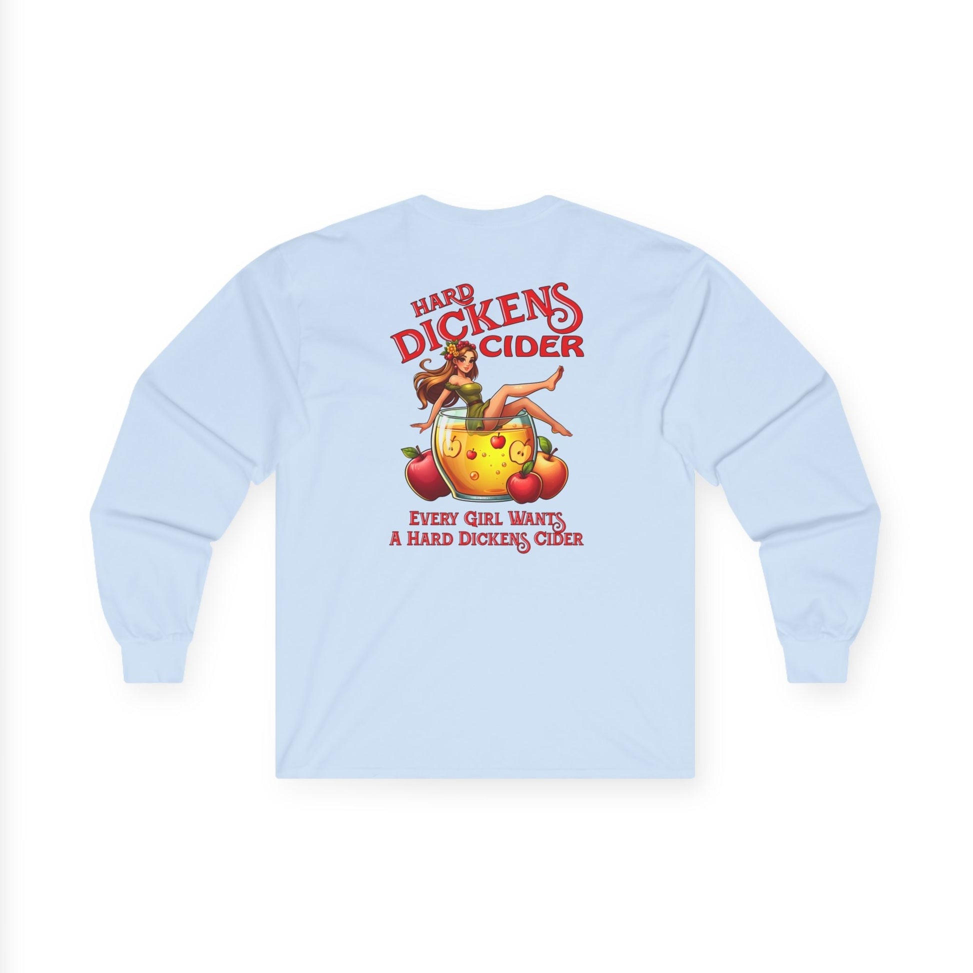 Hard Dickens Cider Front/Back Long Sleeve Tee The Devil's Pickle