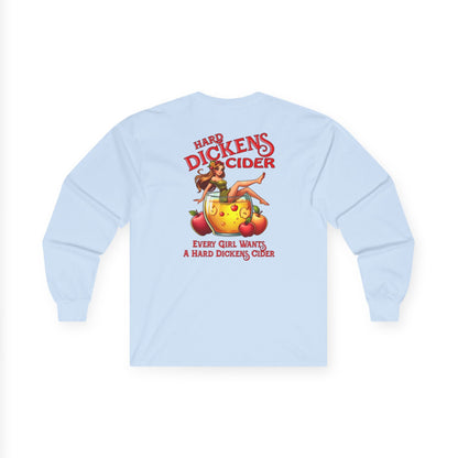 Hard Dickens Cider Front/Back Long Sleeve Tee The Devil's Pickle